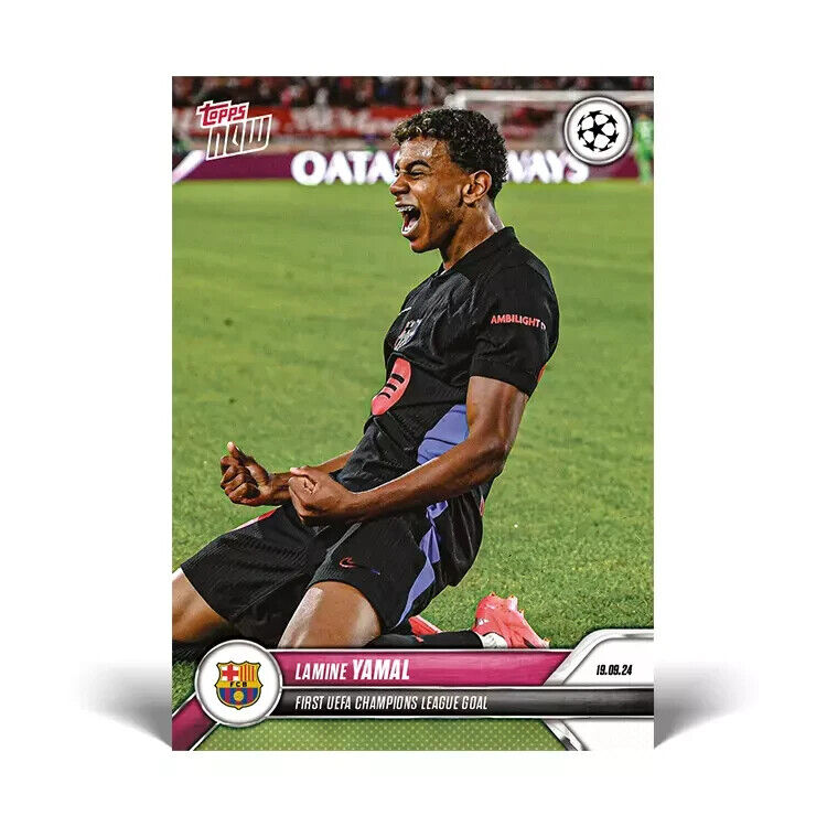 Lamine Yamal -First UEFA Champions League TOPPS NOW® Card 17