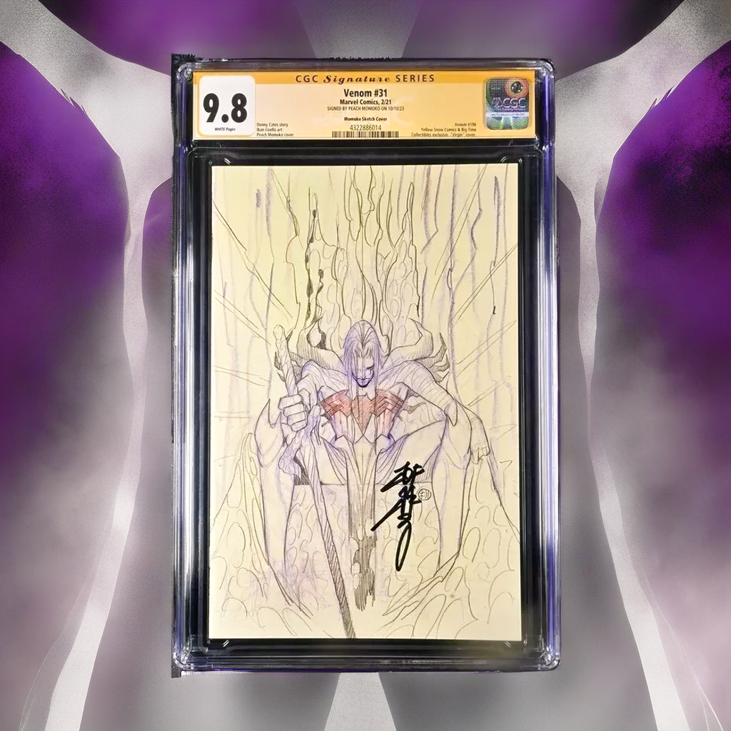 Venom #31, Signed by Momoko, CGC 9.8 Sketch Cover