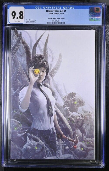 Damn them All #1 | CGC 9.8 | Exclusive Virgin Variant | Barends | (2022)