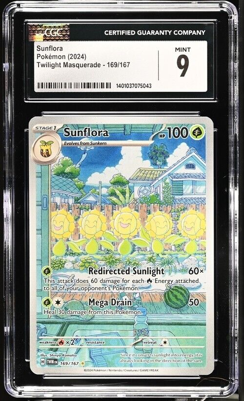 Pokemon Sunflora 169/167 Twilight Masquerade - TWM EN English 9 (2024)