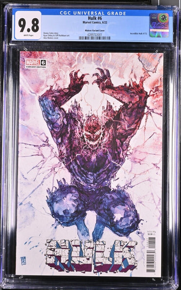 Hulk #6 - CGC 9.8 - Maleev - 1:200 (2022)