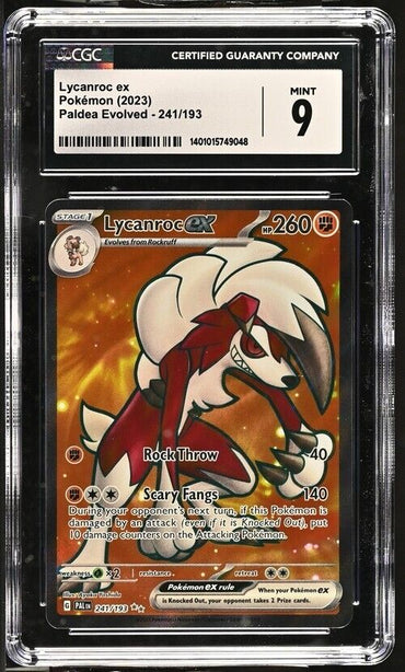 Pokemon Lycanroc ex 241/193 Paldea Evolved - PAL EN English 9 (2023)