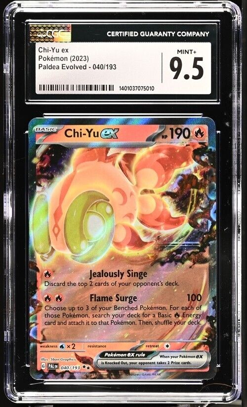 Pokemon Chi-Yu ex 040/193 Paldea Evolved - PAL EN English Mint+ 9.5 (2023)