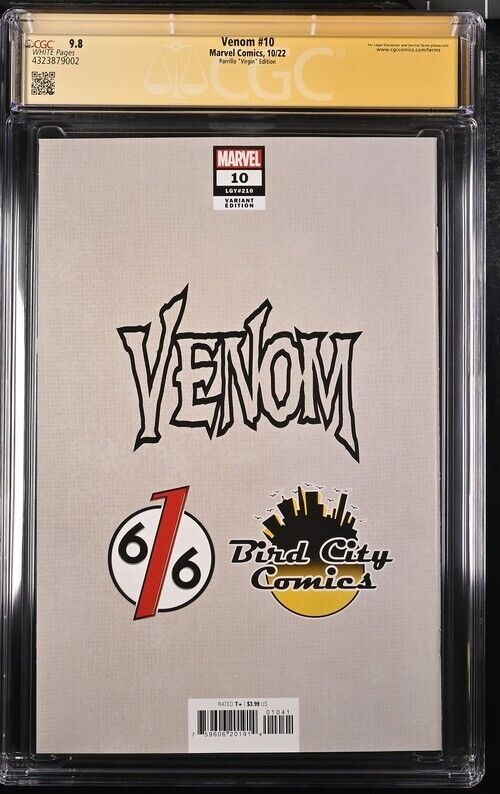 Venom #10 Signed by Lucio Parrillo CGC 9.8 Signature Series