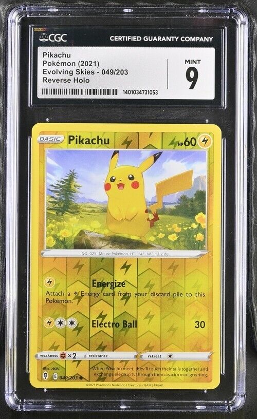 Pikachu 049/203 Evolving Skies English 9 (2021)