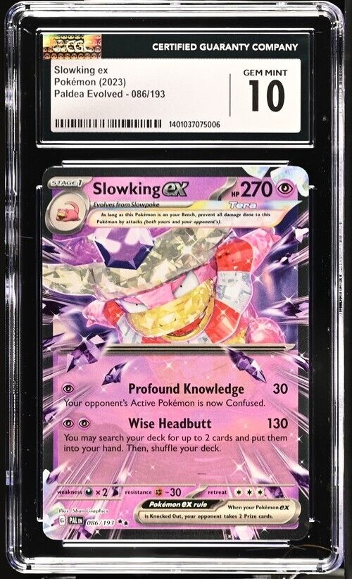 Pokemon Slowking ex 086/193 Paldea Evolved - PAL EN English Gem Mint 10 (2023)