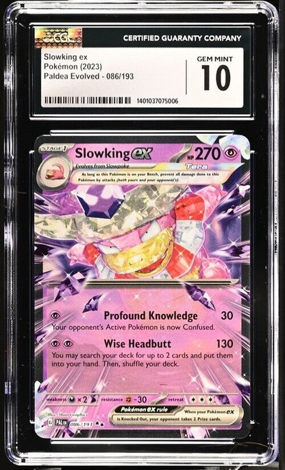 Pokemon Slowking ex 086/193 Paldea Evolved - PAL EN English Gem Mint 10 (2023)