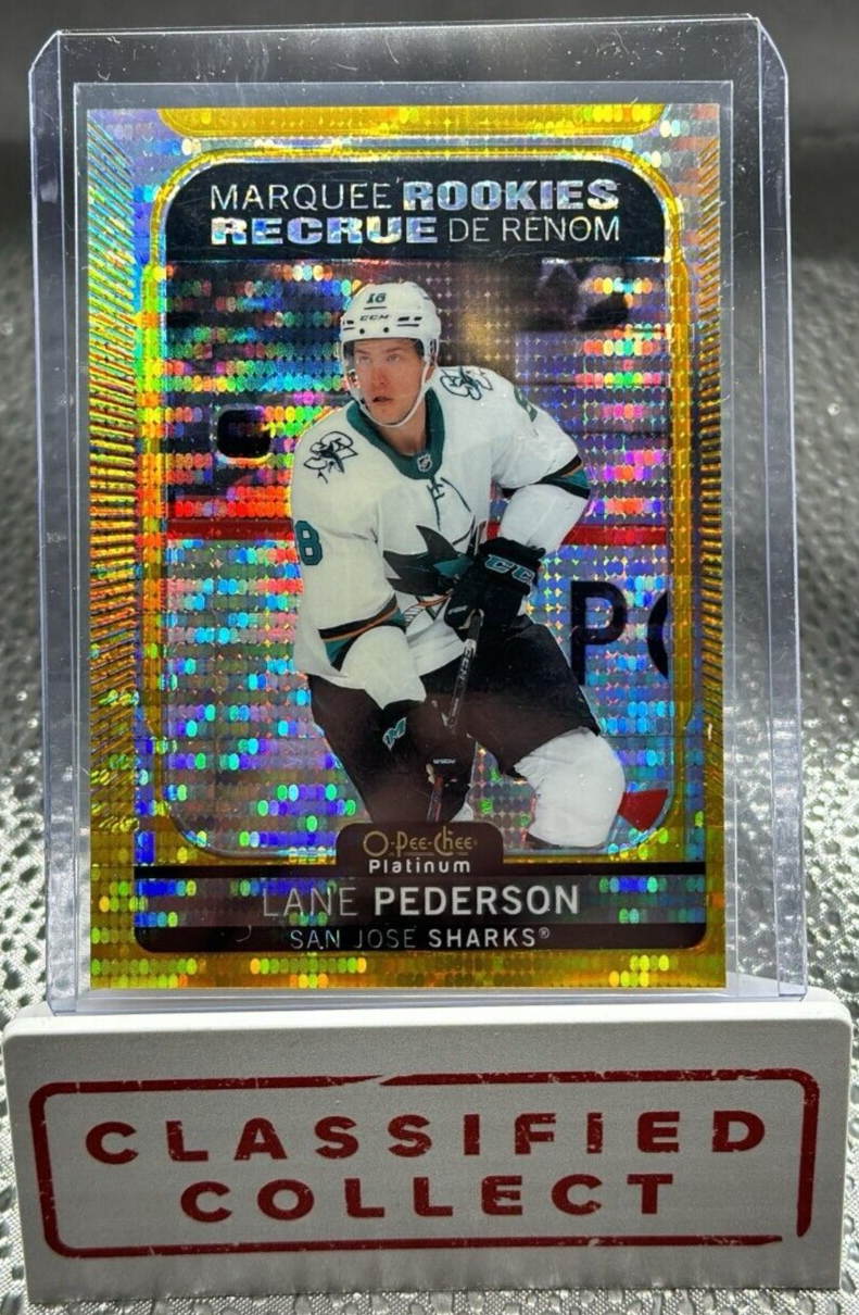 2021-22 O-Pee-Chee Platinum Seismic Gold /50 Lane Pederson #265 Rookie RC