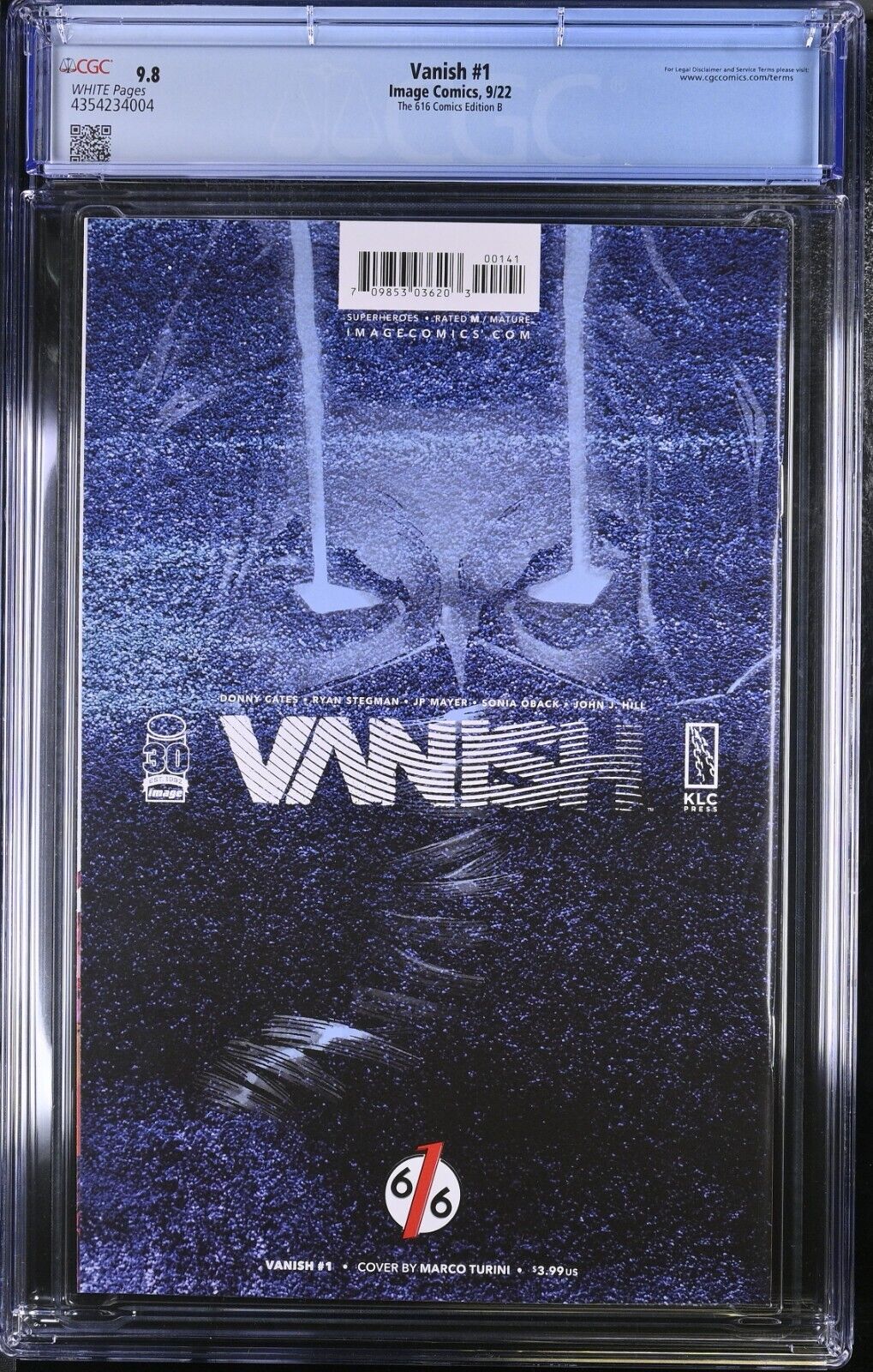 Vanish #1 The 616 Comics Edition B Virgin Variant CGC 9.8 (2022)