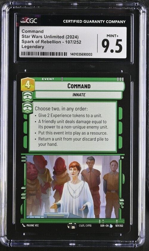 Star Wars Command 107/252 Spark of Rebellion English Mint+ 9.5 (2024)