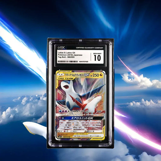 Pokemon Latias & Latios GX 060/095 SM9 Japanese Double Rare Gem Mint 10 (2018)