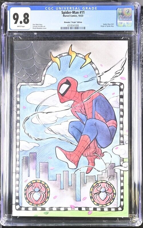 SPIDER-MAN #11 - CGC 9.8 -  PEACH MOMOKO VIRGIN VARIANT (2023)