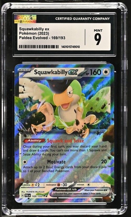 Pokemon Squawkabilly ex 169/193 Paldea Evolved - PAL EN English 9 (2023)