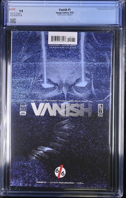 Vanish #1 Srisuwan Virgin Variant 616 Comics Edition A CGC 9.8 (2022)