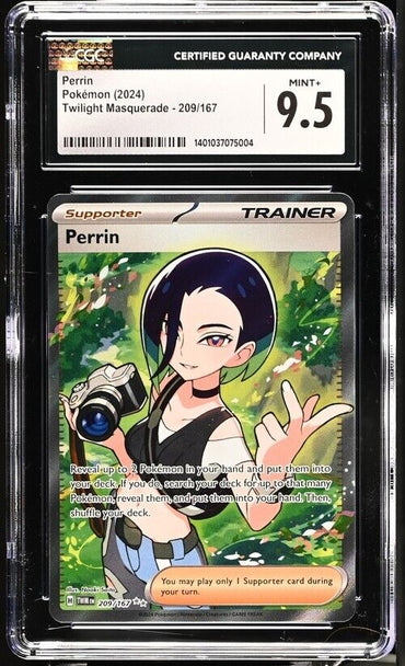 Pokemon Perrin 209/167 Twilight Masquerade - TWM EN English Mint+ 9.5 (2024)