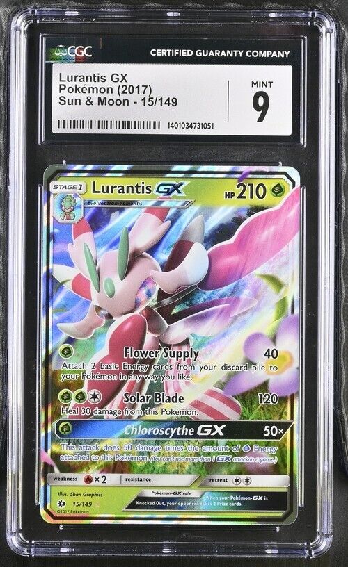 Pokemon Lurantis GX 15/149 Sun & Moon English Ultra Rare 9 (2017)