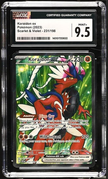 Pokemon Koraidon EX  231/198 Scarlet & Violet - SV1EN English 9.5 (2023)