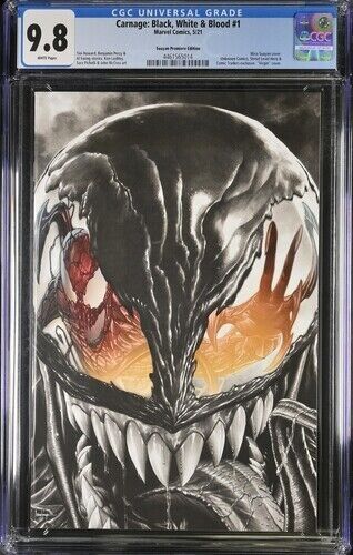 Carnage: Black, White & Blood #1 Suayan Premiere Edition CGC 9.8 (2021)