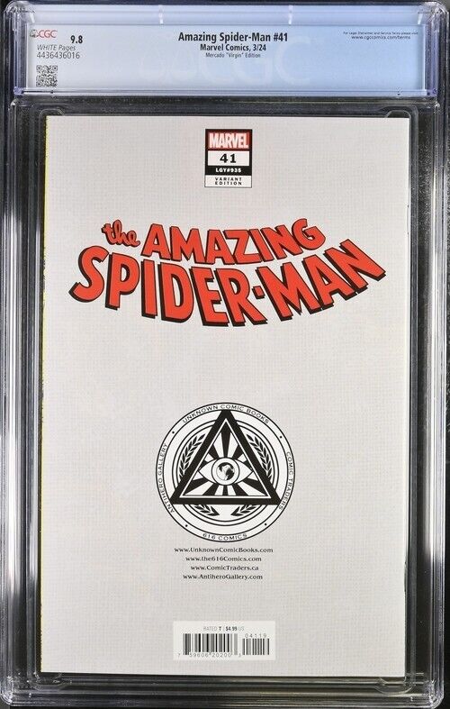 Amazing Spider-Man #41 Mercado "Virgin" Edition CGC 9.8 (2024)