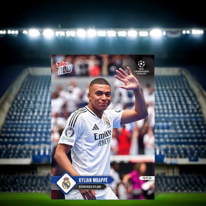 2024 UCL TOPPS NOW Kylian Mbappé - Bienvenido Kylian! #141