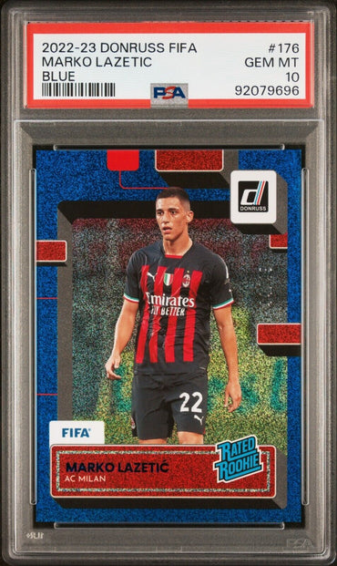 2022 PANINI DONRUSS FIFA MARKO LAZETIC 176 BLUE PSA 10 /49