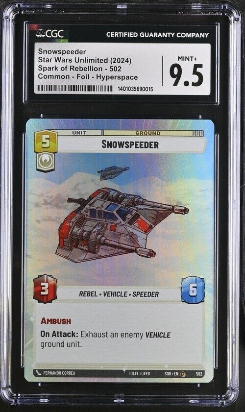 Star Wars Snowspeeder 502 Spark of Rebellion English Mint 9.5 (2024)