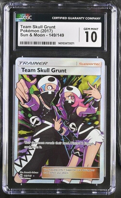 Pokemon Team Skull Grunt 149/149 Sun & Moon English UltraRare Gem Mint 10 (2017)