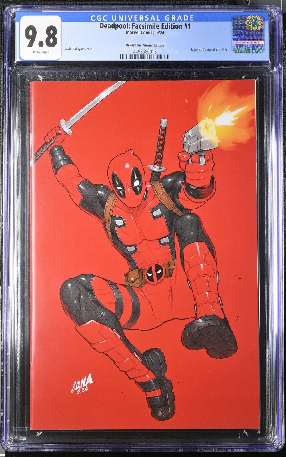 Deadpool: Facsimile Edition  #1	 Nakayama "Virgin" Edition CGC 9.8 (2024)