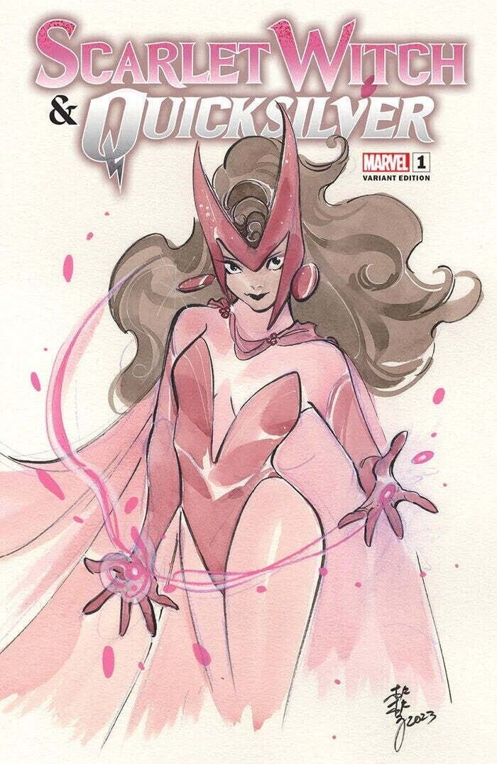 Scarlet Witch & Quicksilver #1 Peach Momoko Trade Dress