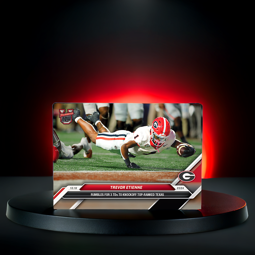 Trevor Etienne - 2024 Bowman U Now Football Card 31 Georgia