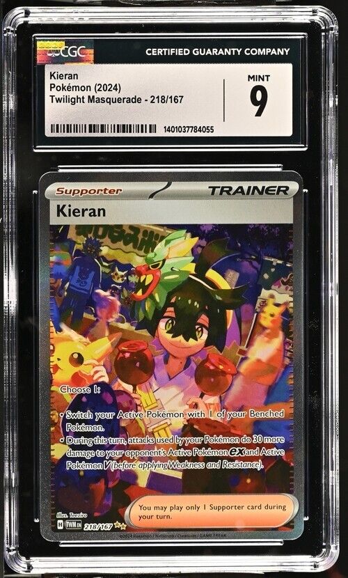 Pokemon Kieran 218/167 Twilight Masquerade - TWM EN English 9 (2024)