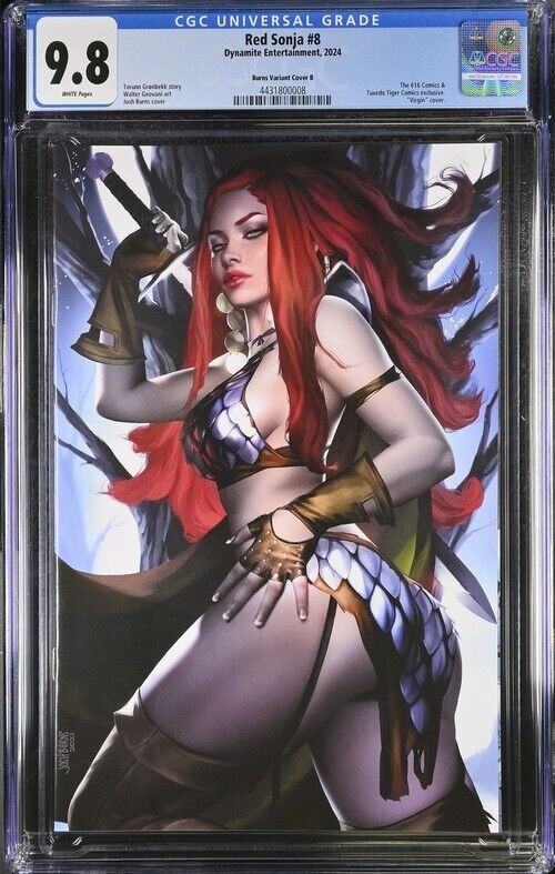 Red Sonja #8 Burns Variant Cover B CGC 9.8 (2024)