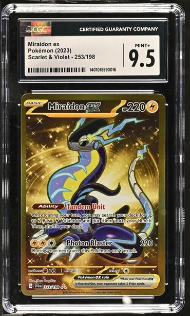 Pokemon Miraidon ex 253/198 Scarlet & Violet - SV1EN English Mint+ 9.5 (2023)