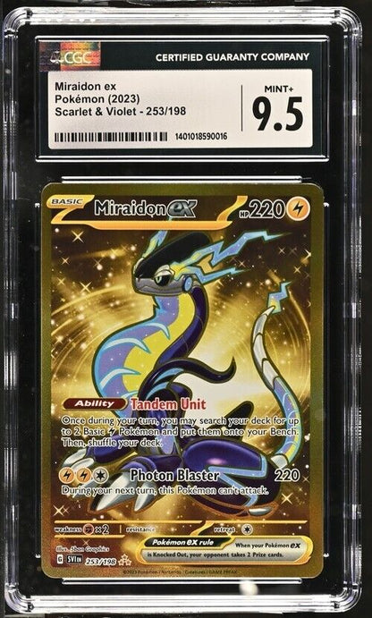 Pokemon Miraidon ex 253/198 Scarlet & Violet - SV1EN English Mint+ 9.5 (2023)