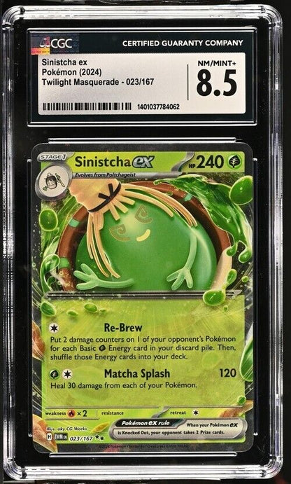 Pokemon Sinistcha ex 023/167 Twilight Masquerade - TWM EN English 8.5 (2024)