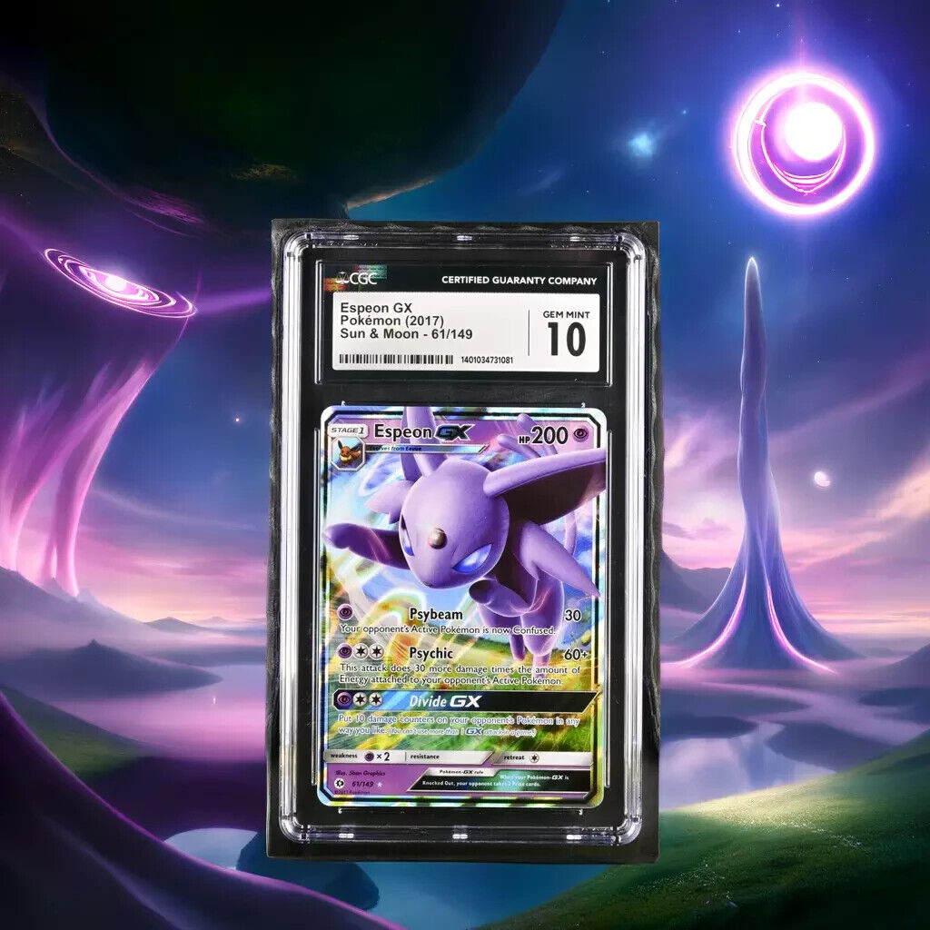 Pokemon Espeon GX 61/149 Sun & Moon English Ultra Rare Gem Mint 10 (2017)