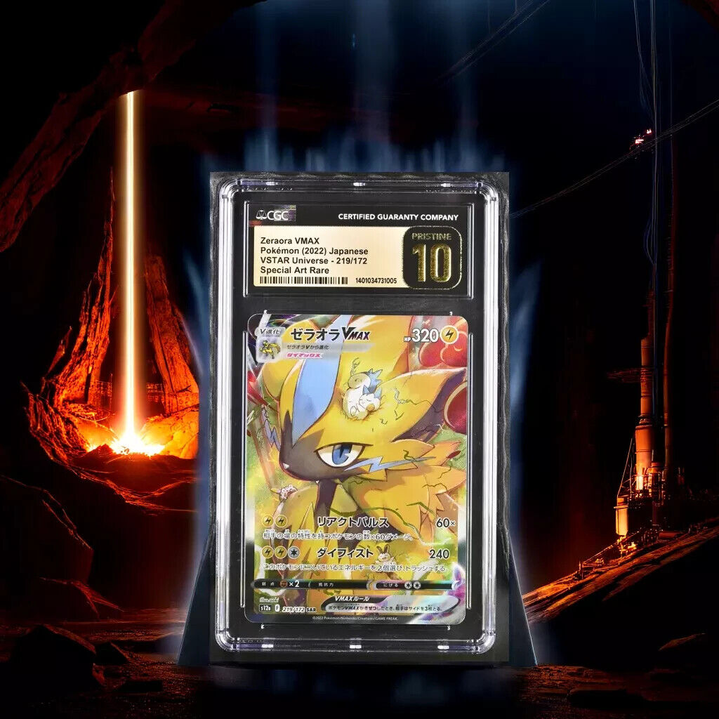 Pokemon Zeraora VMAX 219/172 s12a Japanese Special Art Rare Pristine 10 (2022)