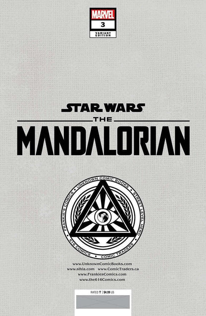 Star Wars: The Mandalorian - #3 - Unknown Comics Todd Nauck Virgin Variant NM+