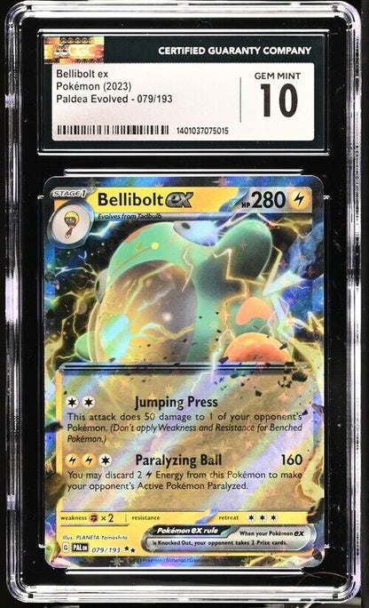 Pokemon Bellibolt ex 079/193 Paldea Evolved - PAL EN English Gem Mint 10 (2023)