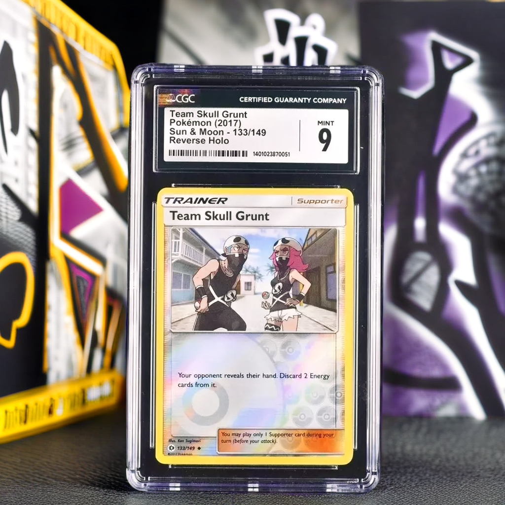 Pokemon Team Skull Grunt 133/149 Sun & Moon English Reverse Holo 9 (2017)