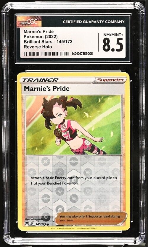 Pokemon Marnie's Pride 145/172 Brilliant Stars English 8.5 (2022)