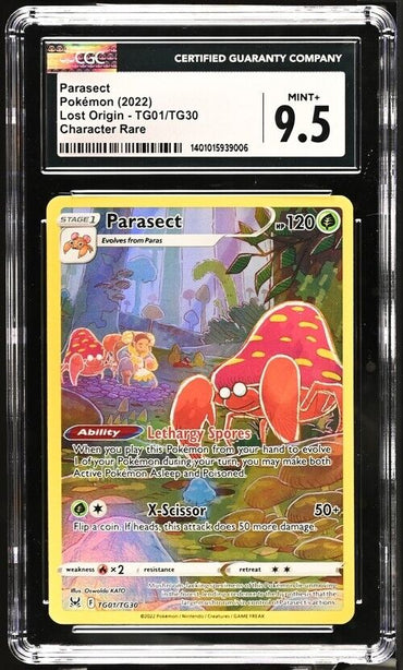 Pokemon Parasect TG01/TG30 Lost Origin English Character Rare Mint+ 9.5 (2022)