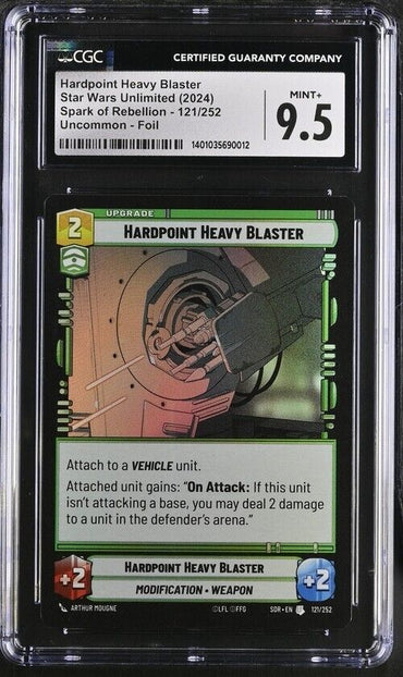 Star Wars Hardpoint Heavy Blaster 121/252 Spark of Rebellion English Mint+ 9.5