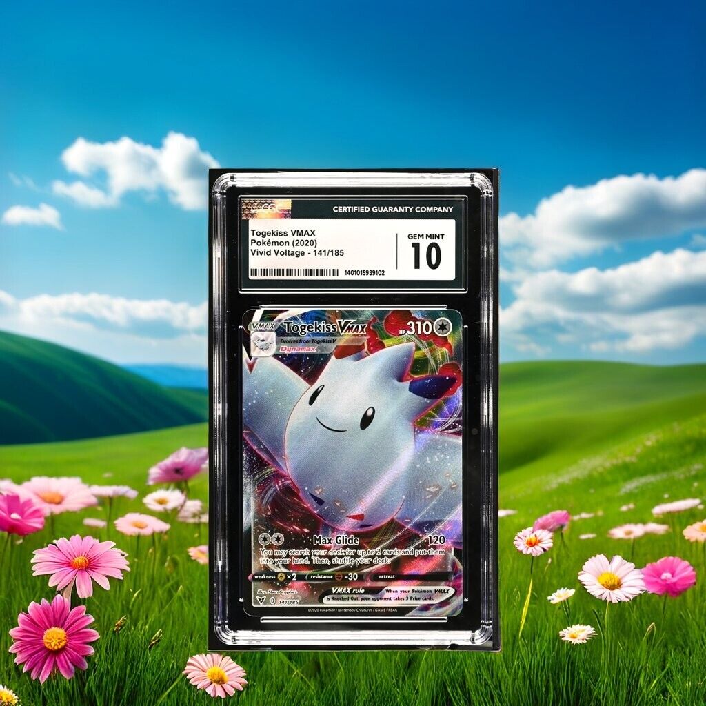 Pokemon Togekiss VMAX 141/185 Vivid Voltage English Gem Mint 10 (2020)