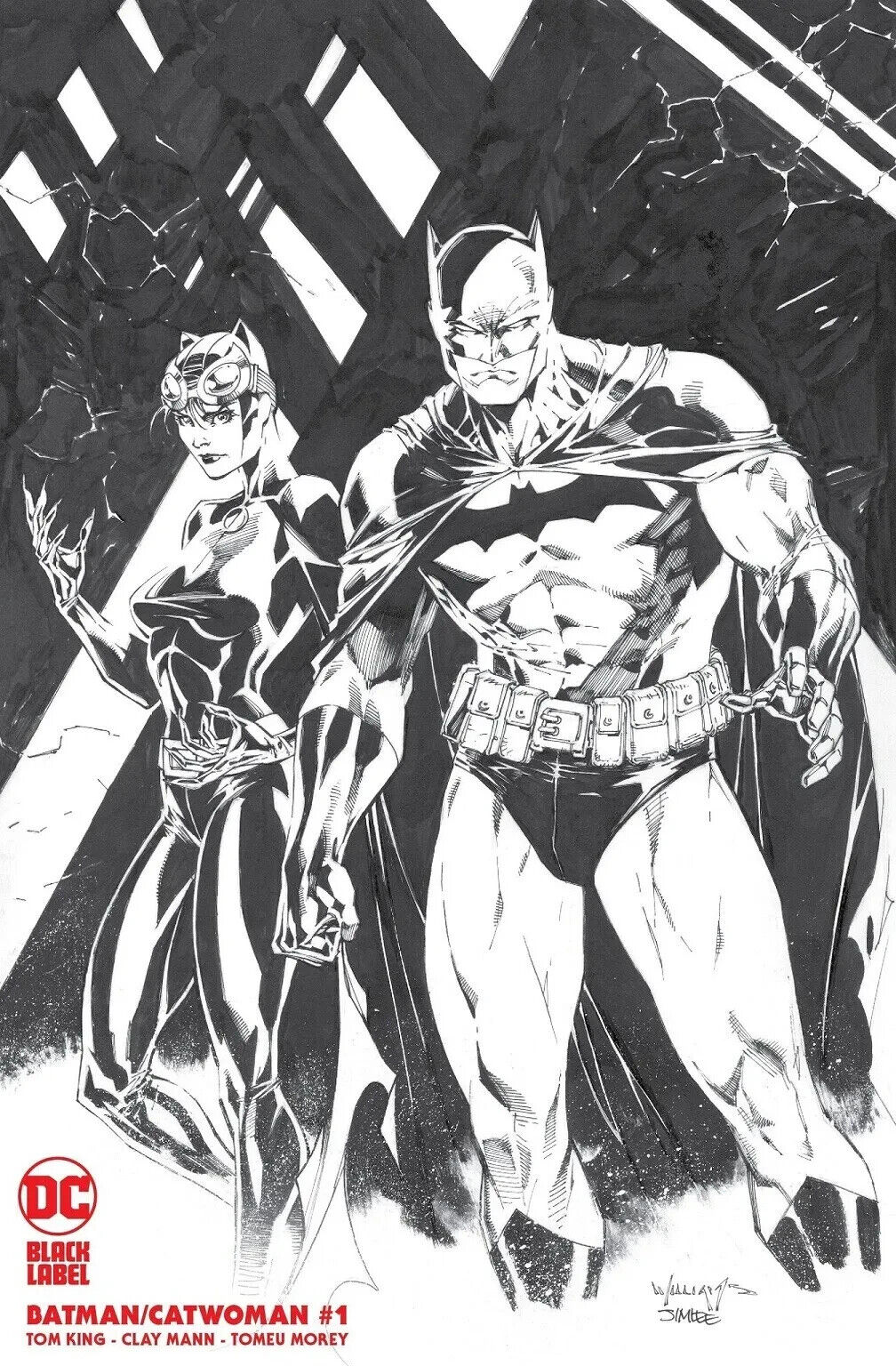 Batman/Catwoman #1 Minimal B&W Variant LTD 1500