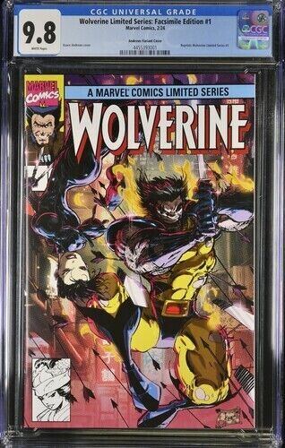 Wolverine Limited Series:Facsimile Edition #1 Andrews Variant Cover CGC 9.8 2024