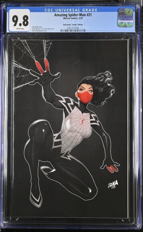 Amazing Spider-Man #21 Nakayama Virgin Edition Silk CGC 9.8  (2023)