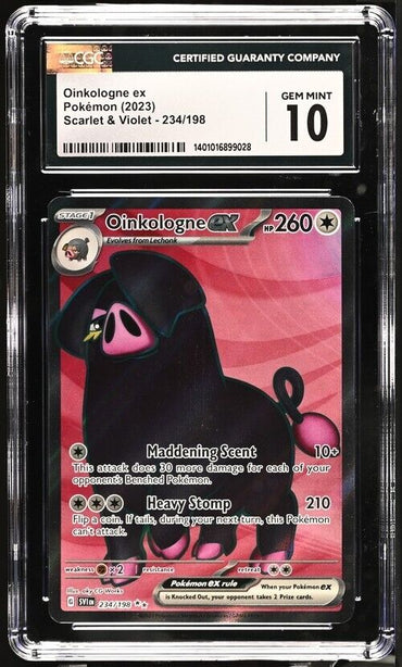 Pokemon Oinkologne ex 234/198 Scarlet & Violet - SV1EN English Gem Mint 10 2023