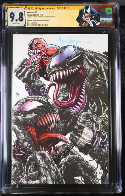 Venom #6 Marvel Comics 5/22 SIGNED & SKETCH BY MICO SUAYAN ON 10/9/23