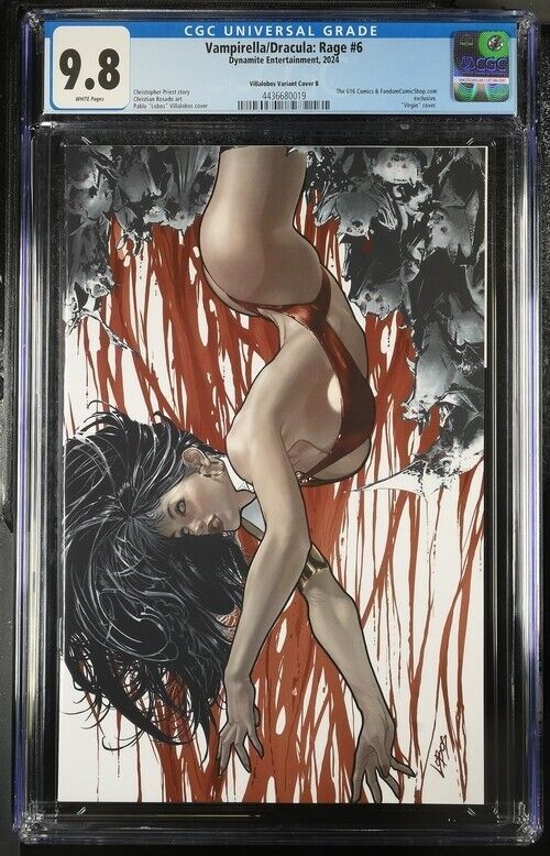 Vampirella/Dracula: Rage #6 Villalobos Variant Cover CGC 9.8 (2024)